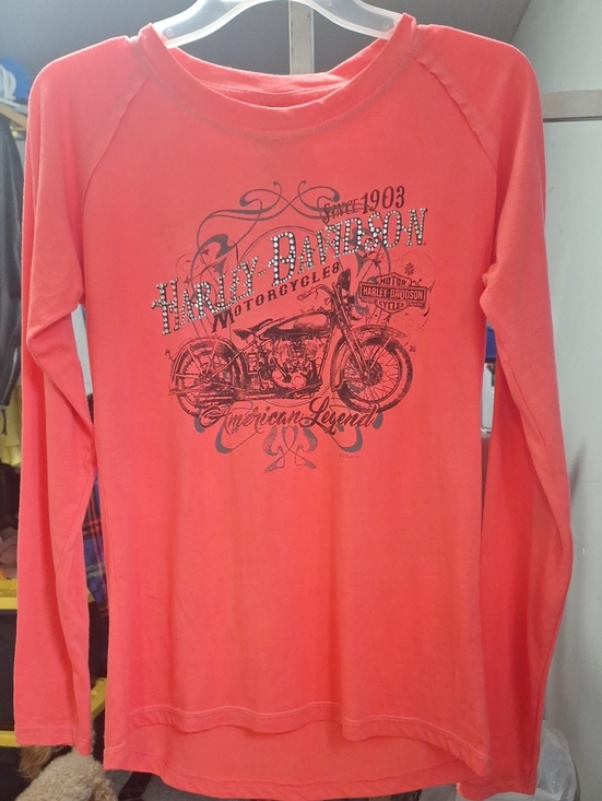 Harley-Davidson Tops - Harley-Davidson Rock N Roll Coral Orange Top